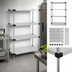 Thumbnail image #3 for Quantum 4-Shelf Solid Shelving Starter Kit, 54 x 18 x 63 Inch, 304 Stainless Steel