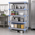 Thumbnail image #3 for Quantum Millenia Stationary 5-Shelf Solid Polymer Starter Shelving Unit, 36