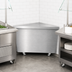 Thumbnail image #3 for Duke Thurmaduke 90° Mobile Triangle Corner Utility Station with Stainless Steel Top