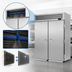 Thumbnail image #3 for Turbo Air PRO Series Two-Section Roll-In Solid Door Reach-In Freezer, 81.7 Cu. Ft., Top Mount, Stainless Steel