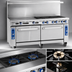 Thumbnail image #3 for Imperial Pro Series 72-Inch Gas Restaurant Range with 2 Open Burners, 60-Inch Griddle, Convection Oven, and Standard Oven