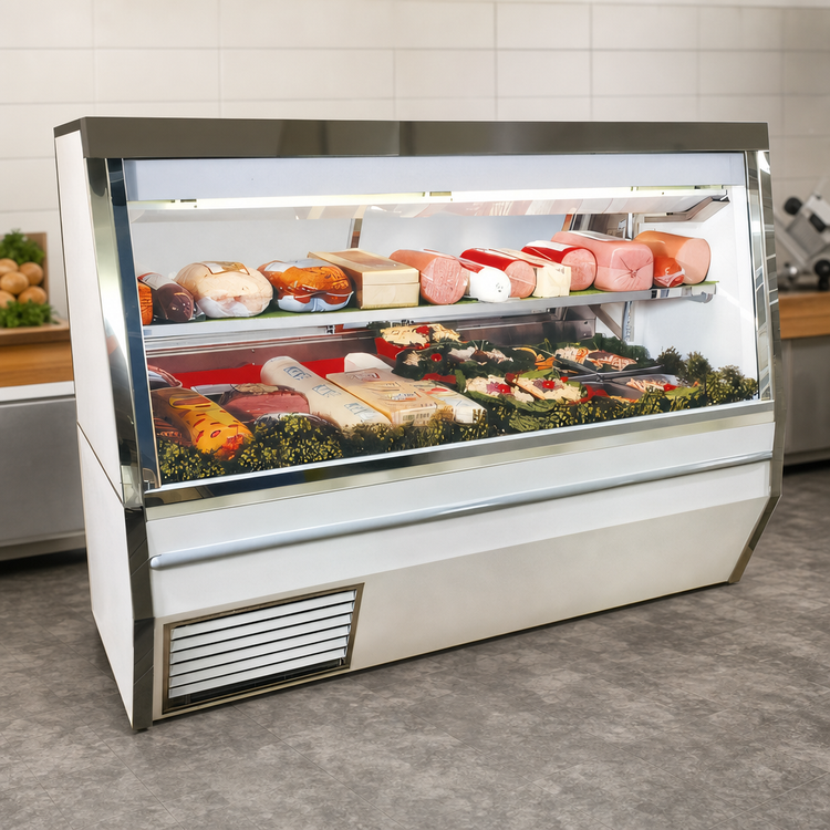 Product image #3 for Howard-McCray 34N Series 120-Inch Self-Contained Full-Service Deli Meat & Cheese Case with LED Lighting