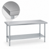Thumbnail image #3 for Duke Stainless Steel Work Table with Galvanized Undershelf, 48-Inch Wide