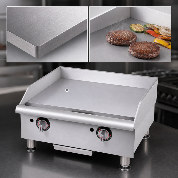 Product image #3 for Workline 36-Inch Gas Countertop Griddle with Thermostatic Controls