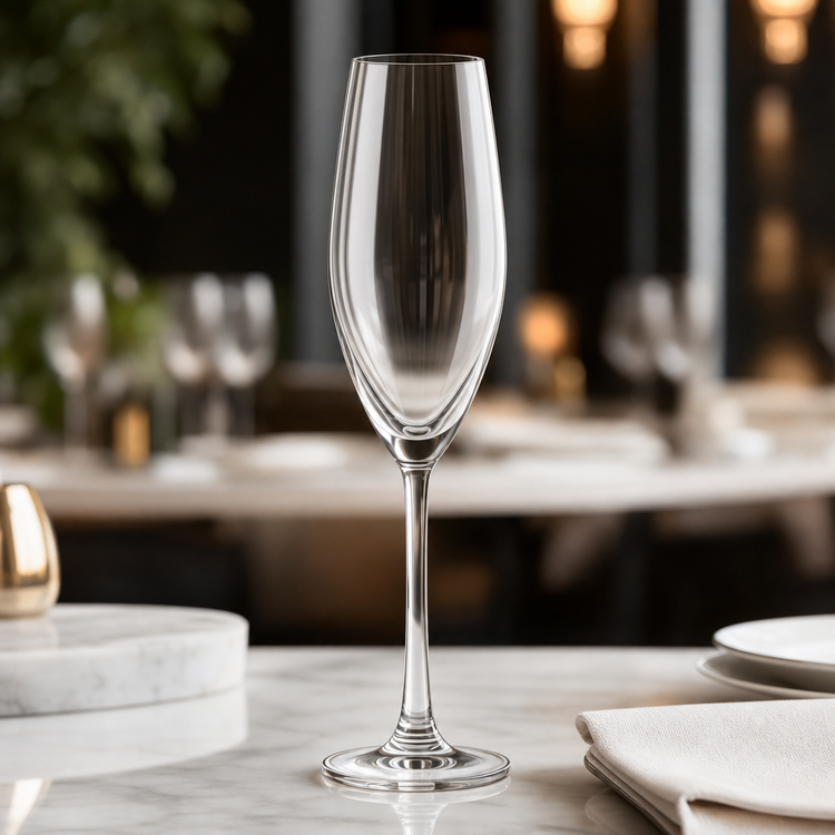 Product image #3 for Ocean Sante 7 oz Clear Stemmed Champagne Flute Glass, 24/Case