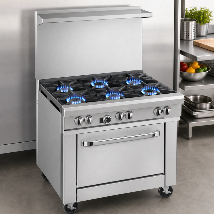 Product image #3 for Southbend Ultimate 36-Inch Gas Restaurant Range with 5 Open Burners and Standard Oven