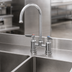 Thumbnail image #3 for Low-Lead Deck-Mount Manual Mixing Faucet with 4-Inch Centers and 5-3/4-Inch Swivel Gooseneck Spout
