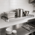 Thumbnail image #4 for Quik-Set 42 x 24-Inch Solid Flat Stainless Steel Shelf with Marine Edge, 1000 lb. Capacity