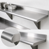 Thumbnail image #3 for Advance Tabco 120 Inch x 15 Inch Wall-Mounted Stainless Steel Shelf, 18 Gauge 430 Satin Finish