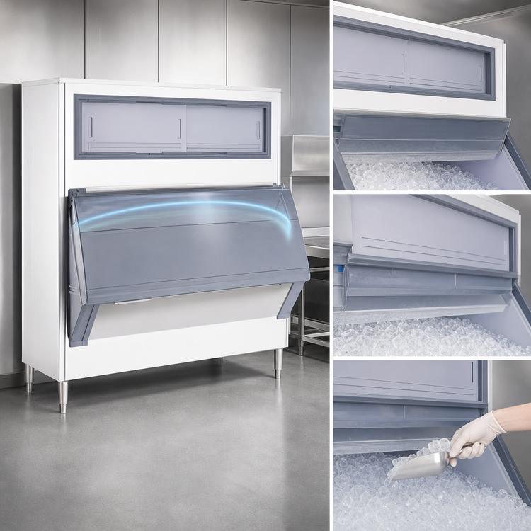 Product image #3 for Follett SmartGATE SG2000S-60 Upright Single Door Ice Bin with 2000 lb. Capacity