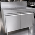 Thumbnail image #3 for Glastender DBCA-36 Stainless Steel Underbar Drainboard Cabinet Base with Hinged Doors, 36 x 19 Inches