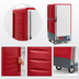 Thumbnail image #3 for Metro C5 3 Series 3/4-Height Mobile Heated Holding and Proofing Cabinet with Red Insulation Armour and Fixed Wire Slides