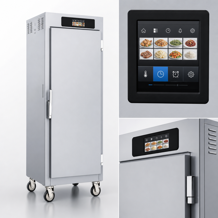 Product image #3 for Metro C5 8 Series Mobile Pass-Thru Full-Height Controlled Temperature Holding Cabinet, 18 Sheet Pan Capacity, 120V