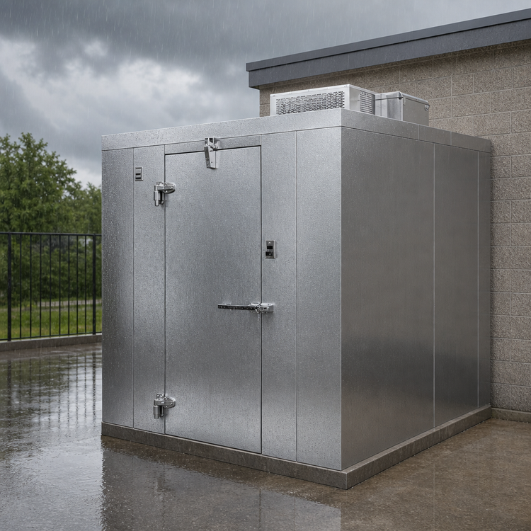 Product image #3 for Master-Bilt QS Series Outdoor Walk-In Cooler with Floor, 8 ft x 10 ft x 7 ft 7 in H, R290 Capsule Pak ECO