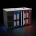 Thumbnail image #3 for Pro-Line E-Series Dual Temperature Wine Cooler Dispenser, Two-Section, 8-Keg, 59-1/2 Inch W, Self-Contained Refrigeration, Black