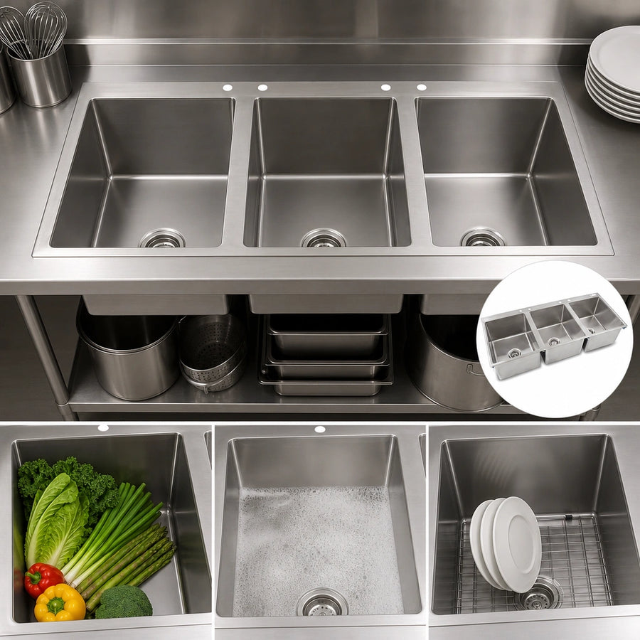 Three-Compartment Bowl Layout