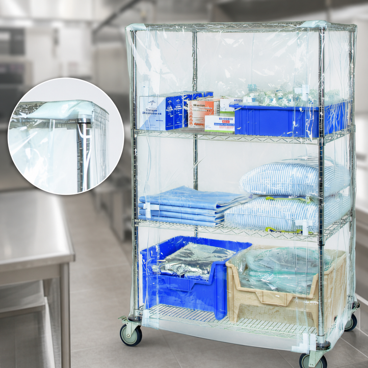 Product image #3 for Quantum Wire Cart Cover for 18"D x 72"W x 63"H Carts