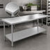 Thumbnail image #3 for Eagle Budget Series 84 Inch x 24 Inch Stainless Steel Work Table with Undershelf