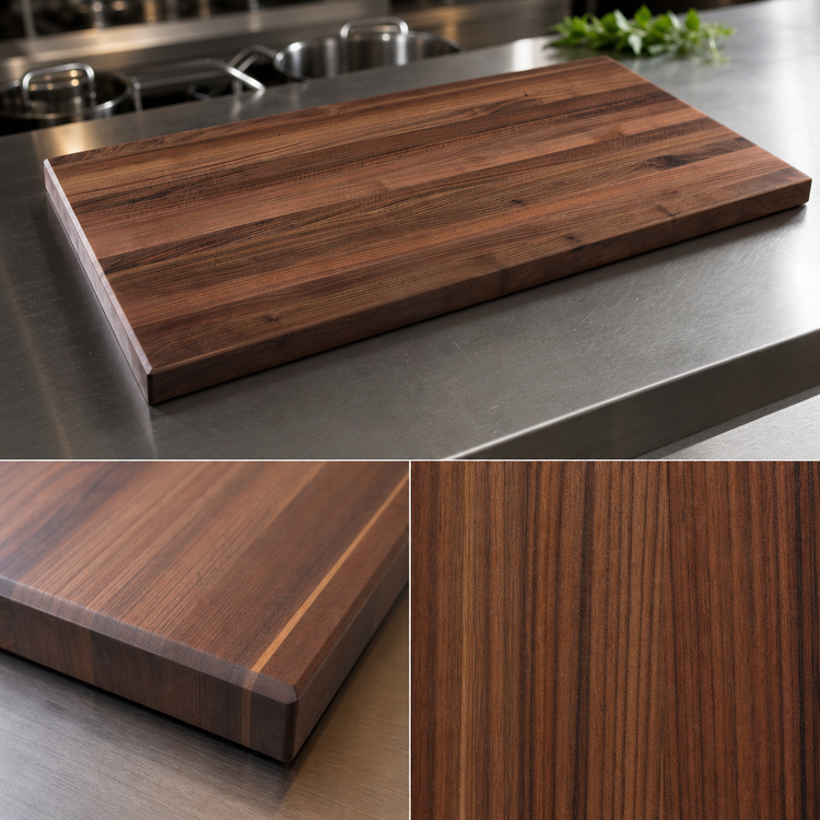 Product image #3 for John Boos Boos Block American Black Walnut Kitchen Countertop, 144 x 30 x 1-1/2 Inches, Varnique Finish