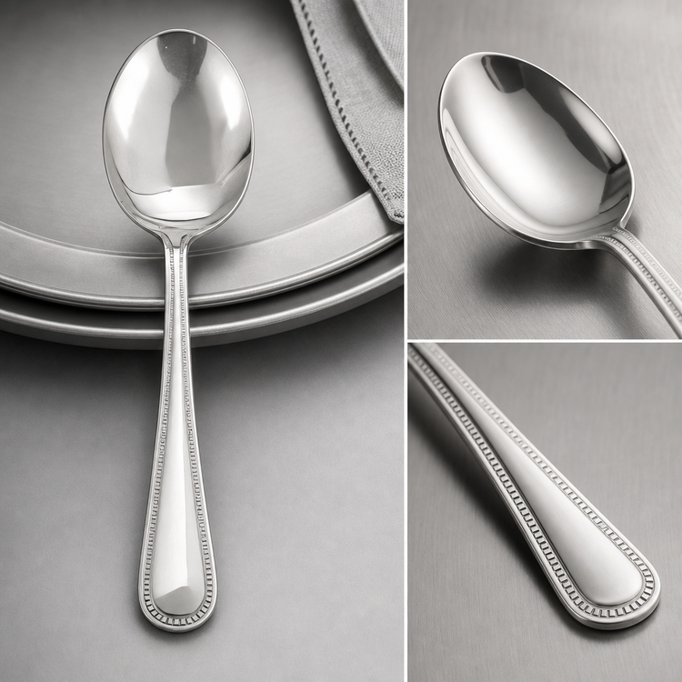 Product image #3 for Plaza 10-Inch Heavy Weight Table Spoon, 18/0 Stainless Steel