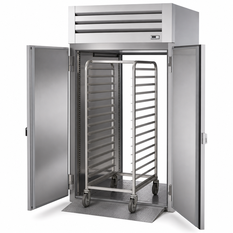Product image #3 for True SPEC SERIES Roll-Thru Heated Cabinet, 1-Section, Stainless Steel Front & Rear Doors