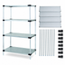 Thumbnail image #3 for Quantum 30 Inch x 18 Inch x 74 Inch Solid Shelving Starter Kit with 4 Shelves