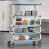 Thumbnail image #3 for MetroMax Q 4-Shelf Mobile Shelving Starter Unit, 60
