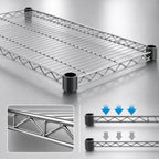 Thumbnail image #3 for Eagle Group QuadTruss QA2454S Quad-Adjust Wire Shelf, 54"W x 24"D, Stainless Steel, 600 lb Capacity Case of 2