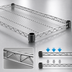 Thumbnail image #3 for Eagle Group Quad-Adjust 54-Inch x 24-Inch Stainless Steel Wire Shelf