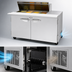 Thumbnail image #4 for Turbo Air PRO Series 48-1/4 Inch 2-Section Mega-Top Sandwich/Salad Prep Table with Work Station, 12-Pan, Self-Contained Rear-Mount Refrigeration