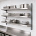 Thumbnail image #3 for Eagle Group Standard Wall-Mounted Cantilever Shelving Aluminum Upright, 144-Inch, NSF
