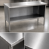 Thumbnail image #3 for John Boos EBOS4-3060 Open Front Enclosed Base Stainless Steel Work Table, 60 x 30 Inch, 14 Gauge