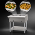 Thumbnail image #3 for Eagle Group SDHT2-120 33-Inch Stainless Steel Electric Open Base Hot Food Table with 2 Dry Wells