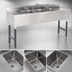 Thumbnail image #3 for Advance Tabco Special Value Series 72-Inch 3-Compartment Stainless Steel Bar Sink Unit with Dual Drainboards and Splash-Mount Faucet