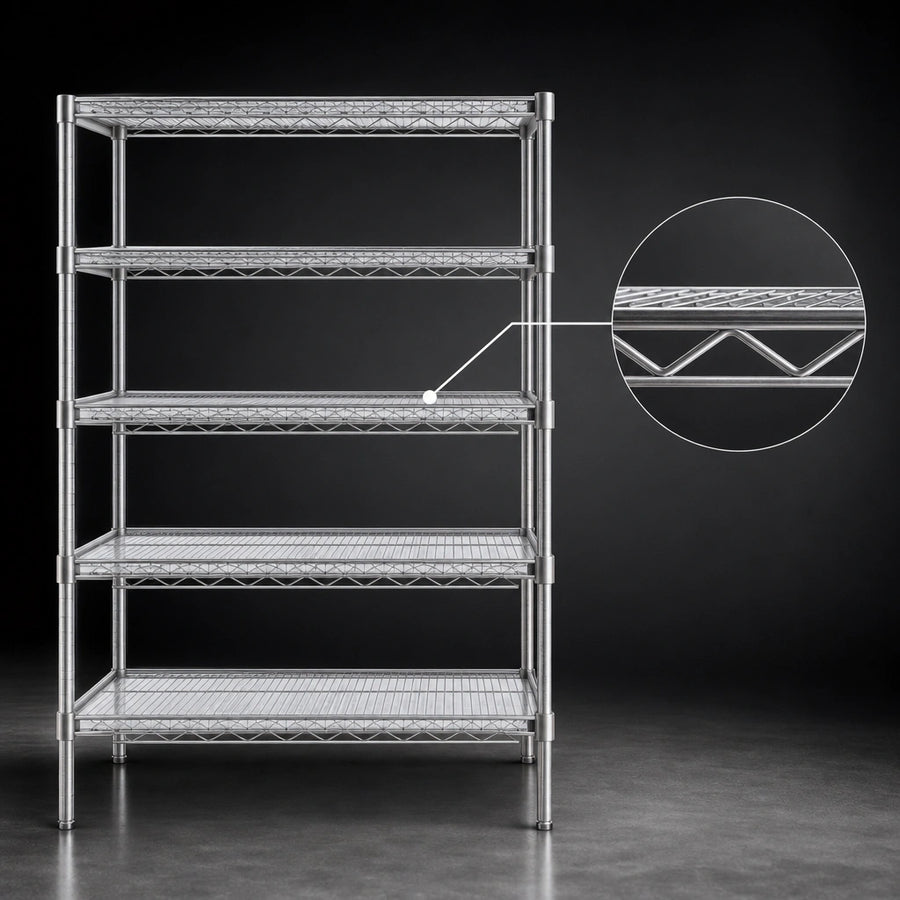 Patented QuadTruss Shelf Design
