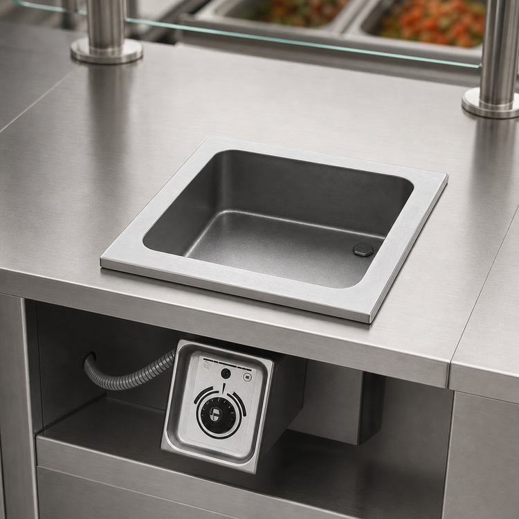 Product image #3 for APW Wyott HFW-12S Electric Drop-In Rectangular Hot Food Well, Single 1/2 Size Pan