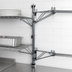 Thumbnail image #3 for Eagle Group Adjustable Post Wire Wall Mount Prepackaged Mid Unit for 24-Inch Shelves, Chrome, 33-Inch Post