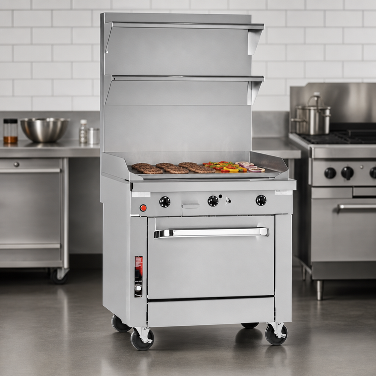 Product image #3 for Southbend Platinum 16-Inch Heavy-Duty Gas Griddle Range with Thermostatic Controls and Cabinet Base