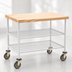 Thumbnail image #3 for Eagle Group QuadTruss 3-Tier Maple Top Demo Cart, 60 x 24, White Epoxy Finish