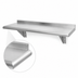 Thumbnail image #3 for Advance Tabco Special Value 24 in. W x 12 in. D Wall-Mounted Shelf, 18-Gauge 430 Stainless Steel, Satin Finish