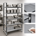 Thumbnail image #3 for Cambro Camshelving Elements XTRA 5-Tier Solid Stationary Starter Unit, 18-Inch Deep x 54-Inch Wide x 84-Inch High, Speckled Gray