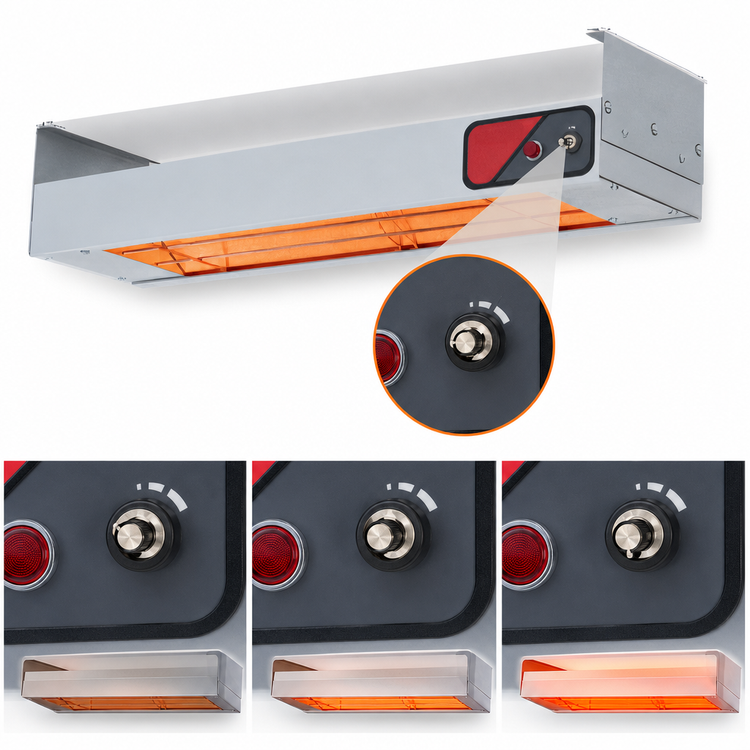 Product image #3 for Nemco 36-Inch Single Infrared Strip Heater with Infinite Temperature Control