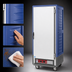 Thumbnail image #3 for Metro C5 3 Series Full-Height Mobile Heated Holding Cabinet with Solid Door, Blue Insulation Armour, Fixed Wire Slides