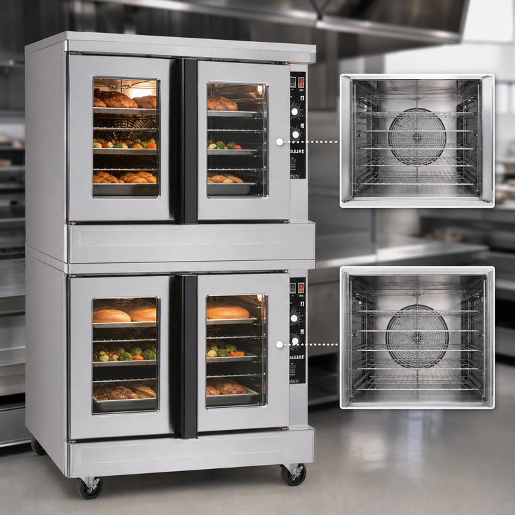 Product image #3 for Blodgett Zephaire ZEPH-100-G-ES DBL Double-Deck Full-Size Gas Convection Oven
