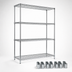 Thumbnail image #3 for 24 x 36 Inch Chrome-Plated Wire Shelving Starter Kit with 74-Inch Posts