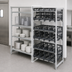 Thumbnail image #4 for Cambro Camshelving Premium Ultimate #10 Can Rack Stationary Add-On Unit, 24W x 36L x 72H, Speckled Gray