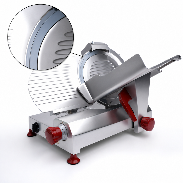 Product image #3 for Trento 12-Inch Manual Gravity Feed Commercial Meat Slicer, Belt-Driven, 1/2 HP