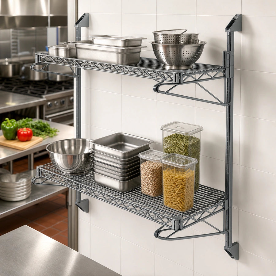 Cantilever Double Shelf Design