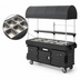Thumbnail image #3 for Cambro CamKiosk 6-Pan-Well Mobile Food Cart with Canopy
