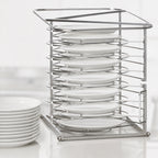 Thumbnail image #3 for RATIONAL 60.61.047 Mobile Stainless Steel Plate Rack, 20-Plate Capacity, for SCC 61/CMP 61 Series